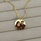 Circle Photo Necklace
