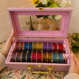 Raksha Bandhan Special Premium Bangle Box With Name ( 120 Diamond Bangles + 20 Ghungroo Bangles)