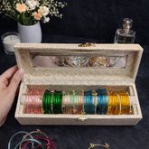 Viral Jelly Bangle Set With Premium Box And Name (40 Bangles + 11 Ghungroo bangles )