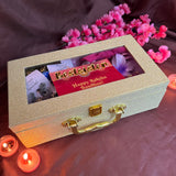 Raksha Bandhan Special Hamper For Her Includes( 60 Diamond Bangles,11 Ghungroo Bangles,1 Oxidise Jhumka,1 Korean Earring,1 Clutcher,1 Bow,1 Chocolate,1 Scrunchie)