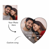Personalized Heart Fridge Music Magnet