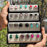 12 Stud Earrings With Premium Box