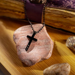 Load image into Gallery viewer, The Holy Cross Pendant - Black
