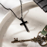 Load image into Gallery viewer, The Holy Cross Pendant - Black
