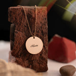Load image into Gallery viewer, Token Charm Necklace - Rose Gold
