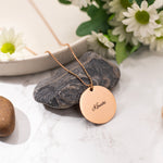 Load image into Gallery viewer, Token Charm Necklace - Rose Gold

