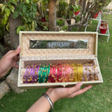 Jelly Ghungroo Bangles With Name ( 48 Jelly Ghungroo Bangles)