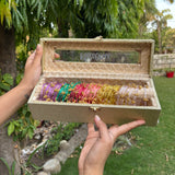 Jelly Ghungroo Bangles With Name ( 48 Jelly Ghungroo Bangles)