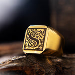 Load image into Gallery viewer, Supreme Initial Ring - Gold
