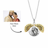 Sunflower Photo Necklace