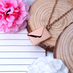 Envelope Colored Photo Necklace