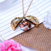 Sunflower Colored Photo Necklace