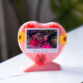 Photo Heart Resin With Stand