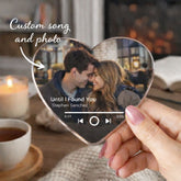 Personalized Heart Fridge Music Magnet