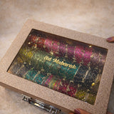 Premium Bangle Box With Name ( 180 Diamond Bangles + 33 Ghungroo Bangles + Led Light)
