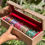 Premium Bangle Box ( 60 Diamond Bangles + 10 Ghungroo Bangles)