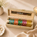 Kashmiri Premium Bangle Box With Name (40 kashmiri ghungroo Jelly bangle)