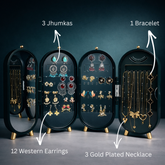 Premium Jewellery Gift Box ( 12 Earrings+3 Pendant+3 Jhumkas+1 Bracelet )