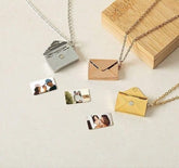 Envelope Colored Photo Necklace