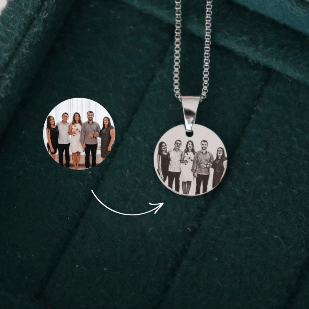Circle Photo Necklace