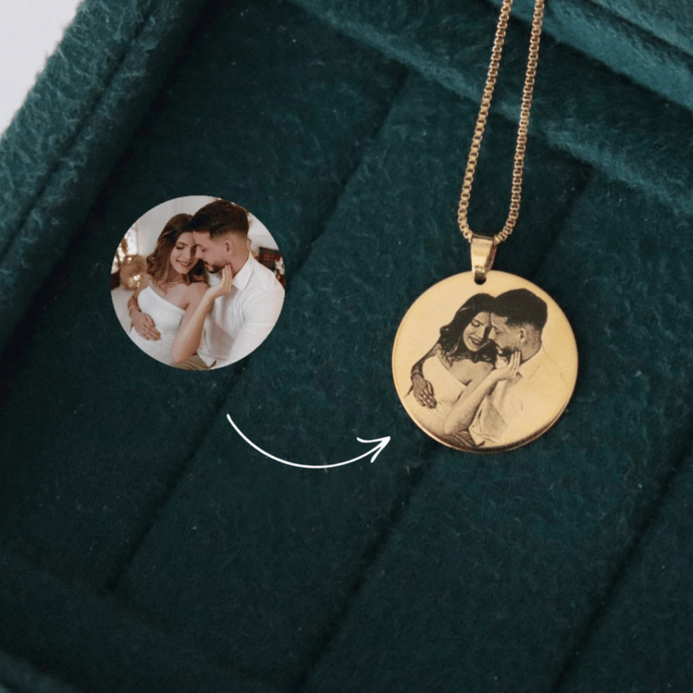 Circle Photo Necklace