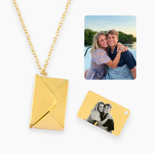 Envelope Photo Necklace