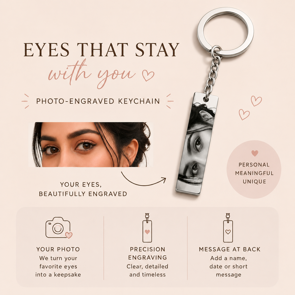 Eye Photo Keychain