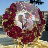Rose Petal Resin Artwork