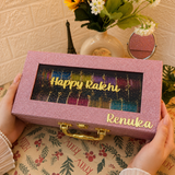 Raksha Bandhan Special Premium Bangle Box With Name ( 120 Diamond Bangles + 20 Ghungroo Bangles)
