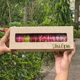 Viral Jelly Bangle Set With Premium Box And Name (50 Bangles + 10  Ghungroo bangles )