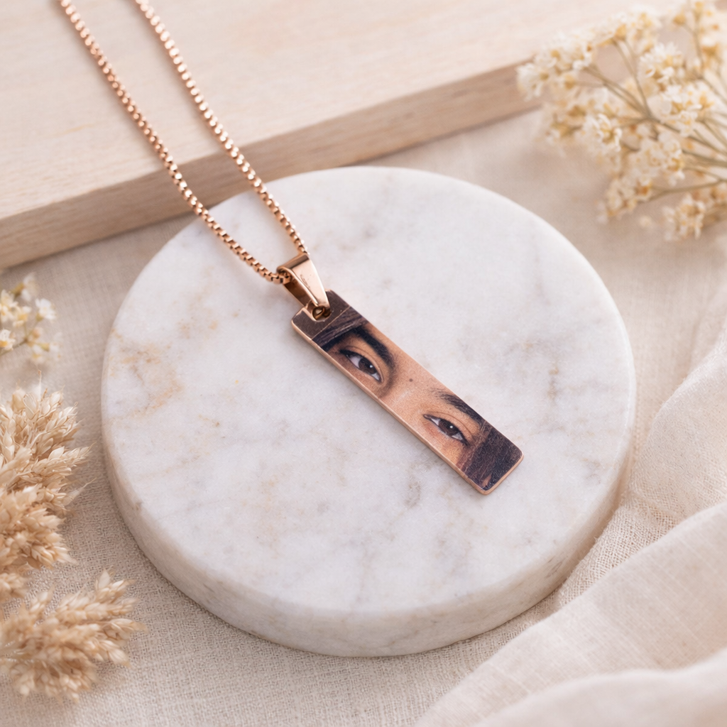 Eye Colored Photo Necklace