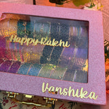 Raksha Bandhan Special Premium Bangle Box With Name ( 180 Diamond Bangles + 33 Ghungroo Bangles)