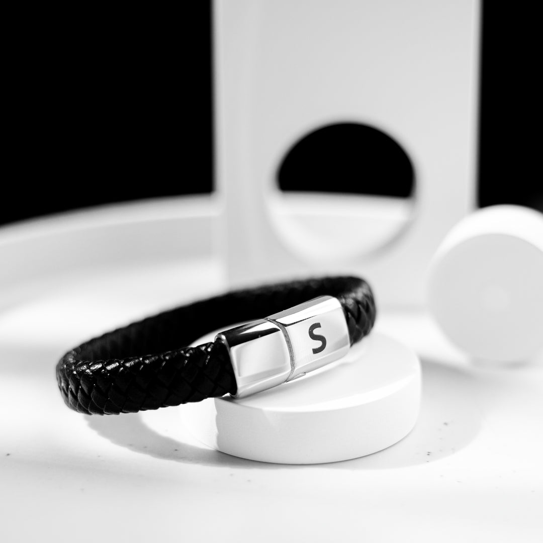 Leather Lock Bracelet