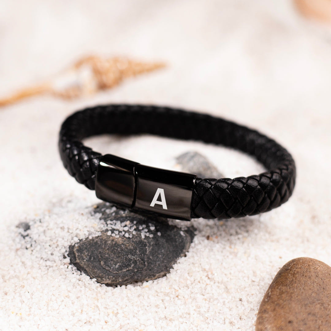 Leather Lock Bracelet