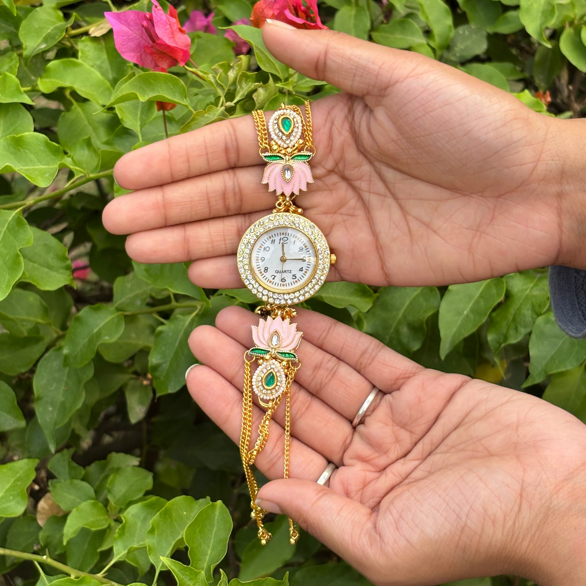 Premium Pink Lotus Watch