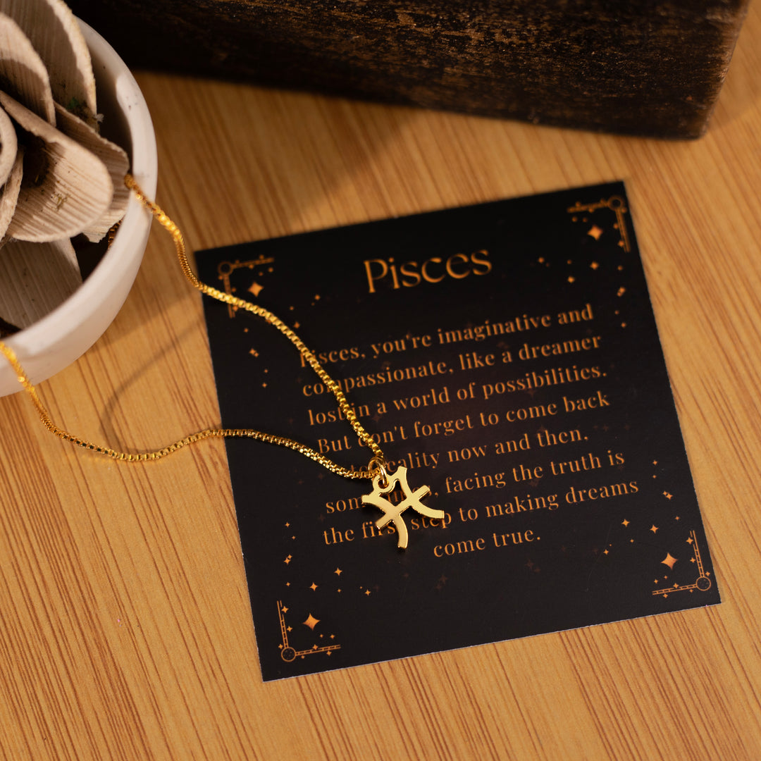 Pisces Zodiac Necklace