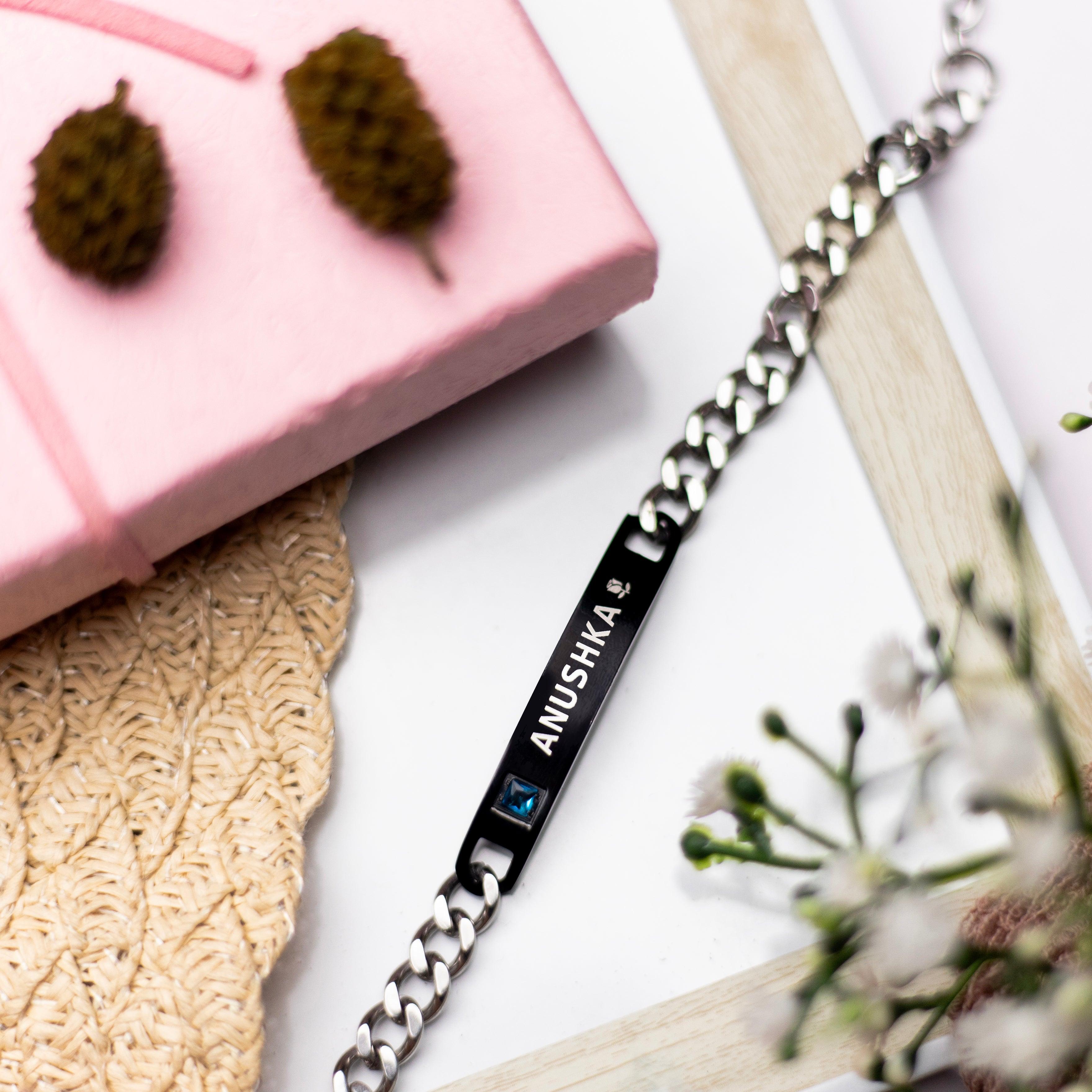 Diamond Chain Bracelet - Black - Xctasy
