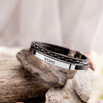 Load image into Gallery viewer, Fine Leather Bracelet - Silver
