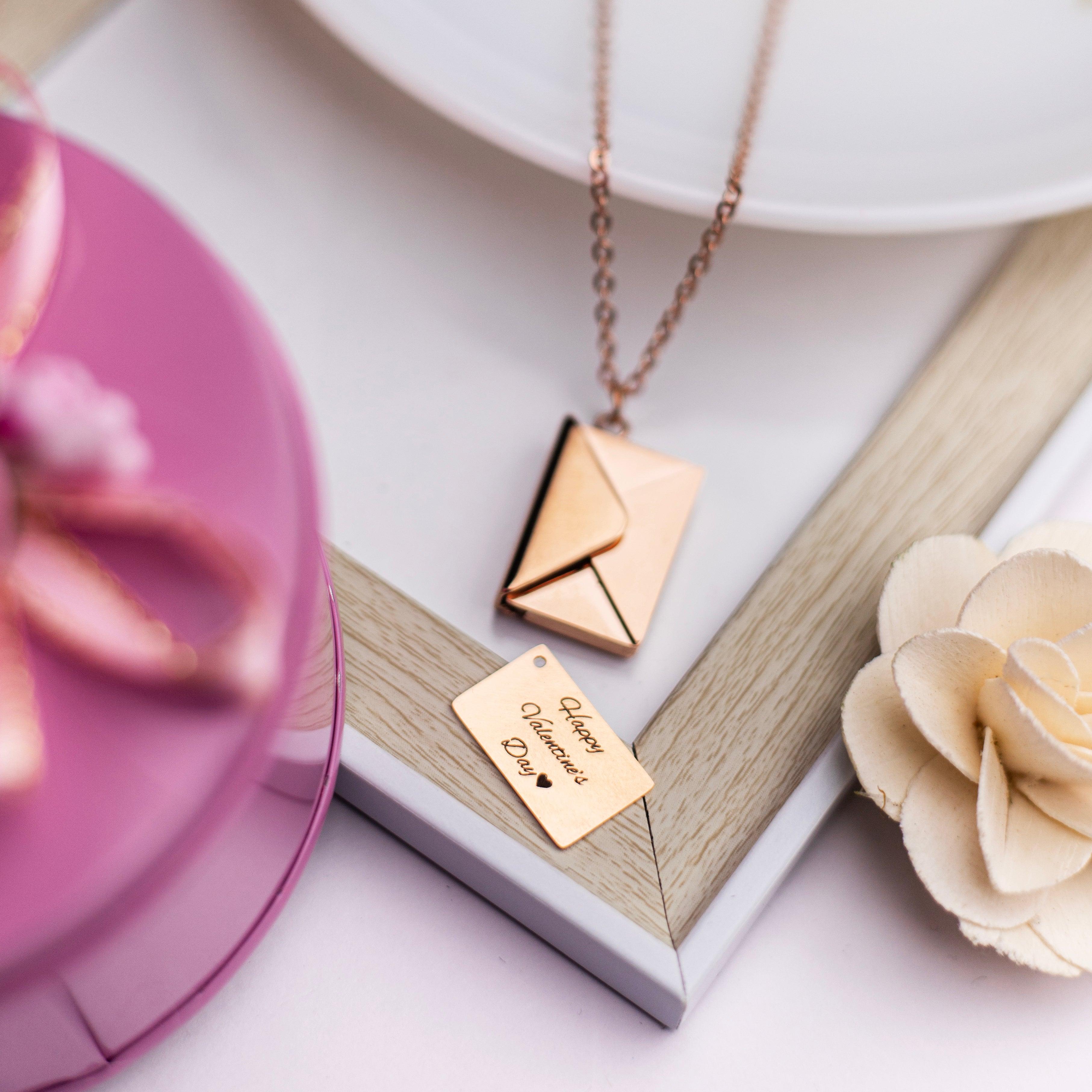Secret Message Necklace – Rose Gold - Xctasy
