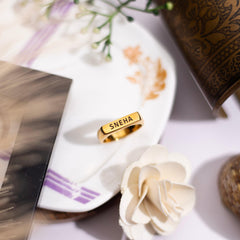 Engraved Name Ring - Gold (Classic) - Xctasy