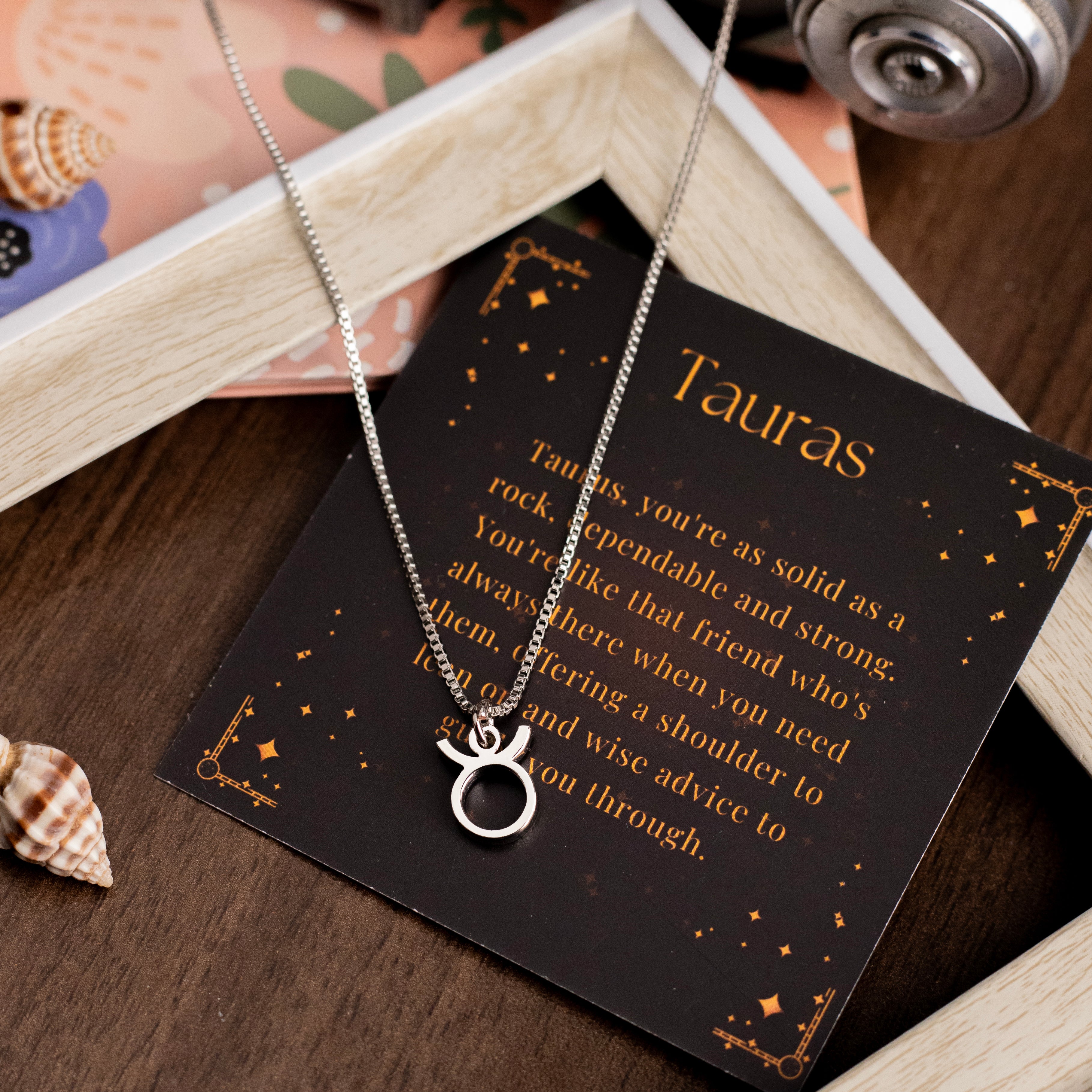 Taurus Zodiac Necklace