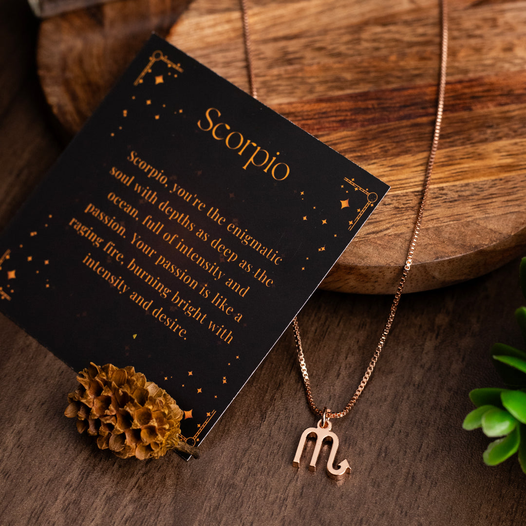 Scorpio Zodiac Necklace