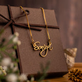 Cursive Style Name Necklace