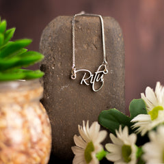 Cursive Style Name Necklace