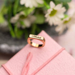 Load image into Gallery viewer, Engraved Name Ring - Rose Gold (Cursive) - Xctasy
