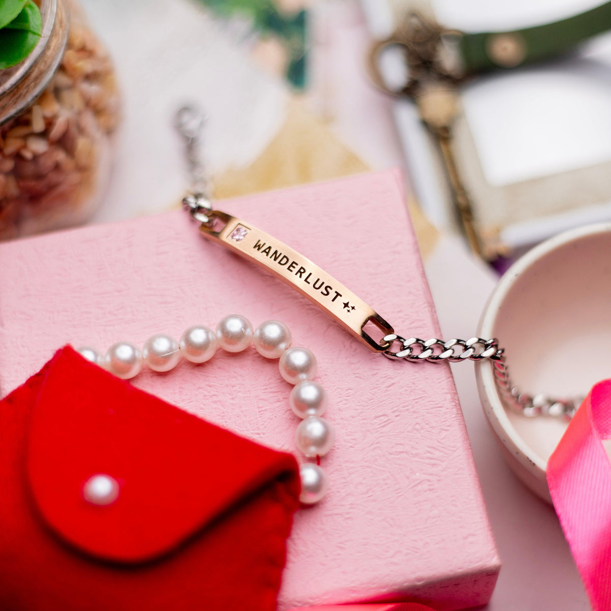 Diamond Chain Bracelet - Rose Gold - Xctasy