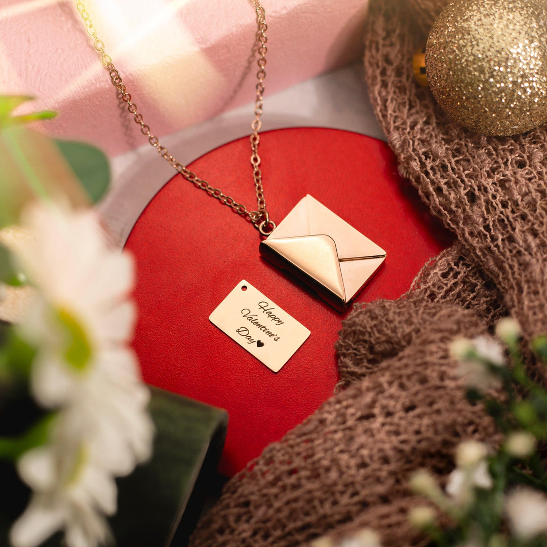 Secret Message Necklace – Rose Gold - Xctasy