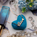 Load image into Gallery viewer, Heart Style Name Necklace - Rose Gold - Xctasy