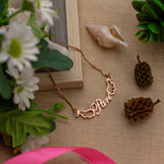 Load image into Gallery viewer, Wings Style Name Necklace - Rose Gold - Xctasy