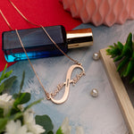 Load image into Gallery viewer, Infinity Style With Engraving Couple Name Necklace - Rose Gold - Xctasy